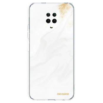Picasee átlátszó szilikon tok az alábbi mobiltelefonokra Xiaomi Redmi Note 9 Pro - White