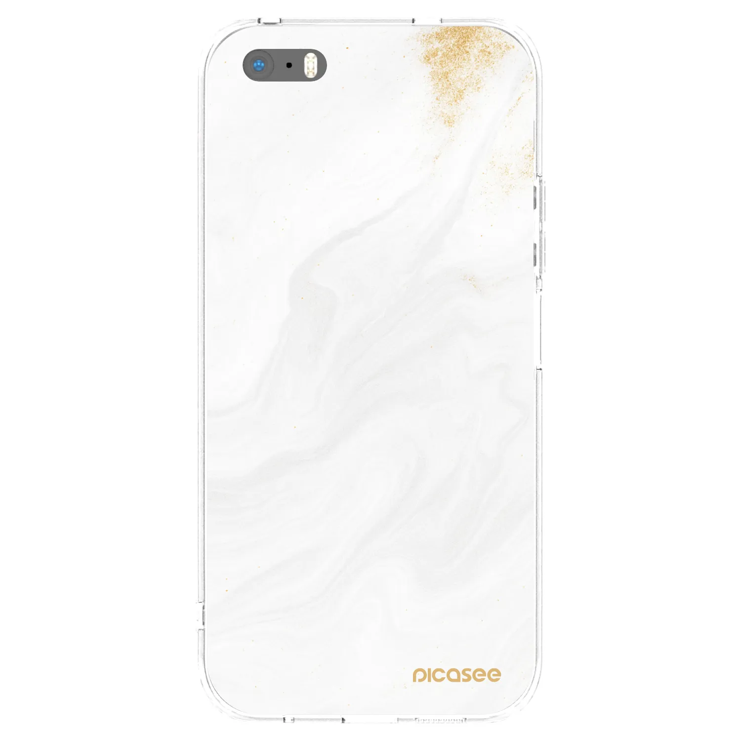 Picasee átlátszó szilikon tok az alábbi mobiltelefonokra Apple iPhone 5/5S/SE - White