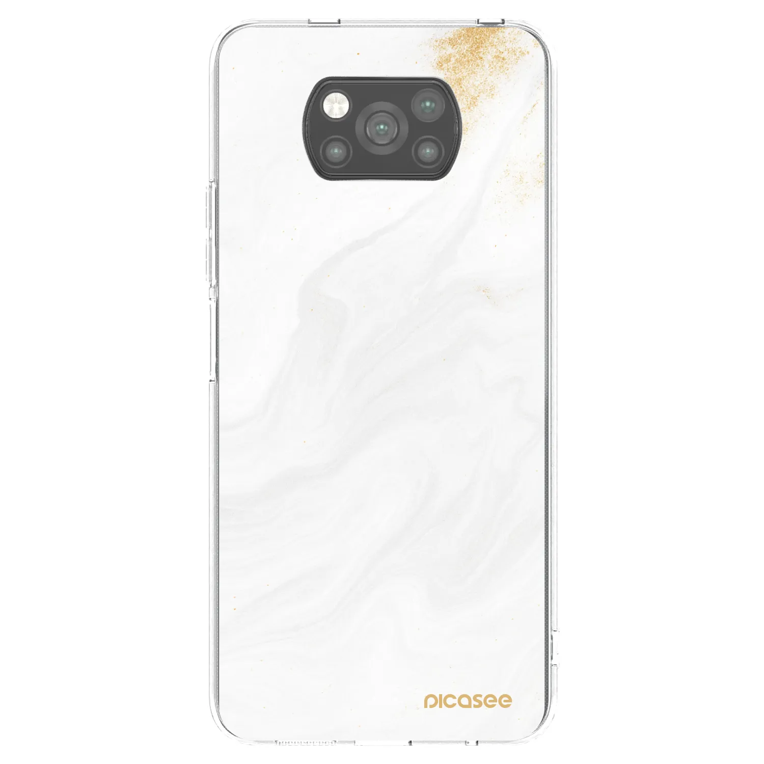 Picasee fekete szilikon tok az alábbi mobiltelefonokra Xiaomi Poco X3 - White