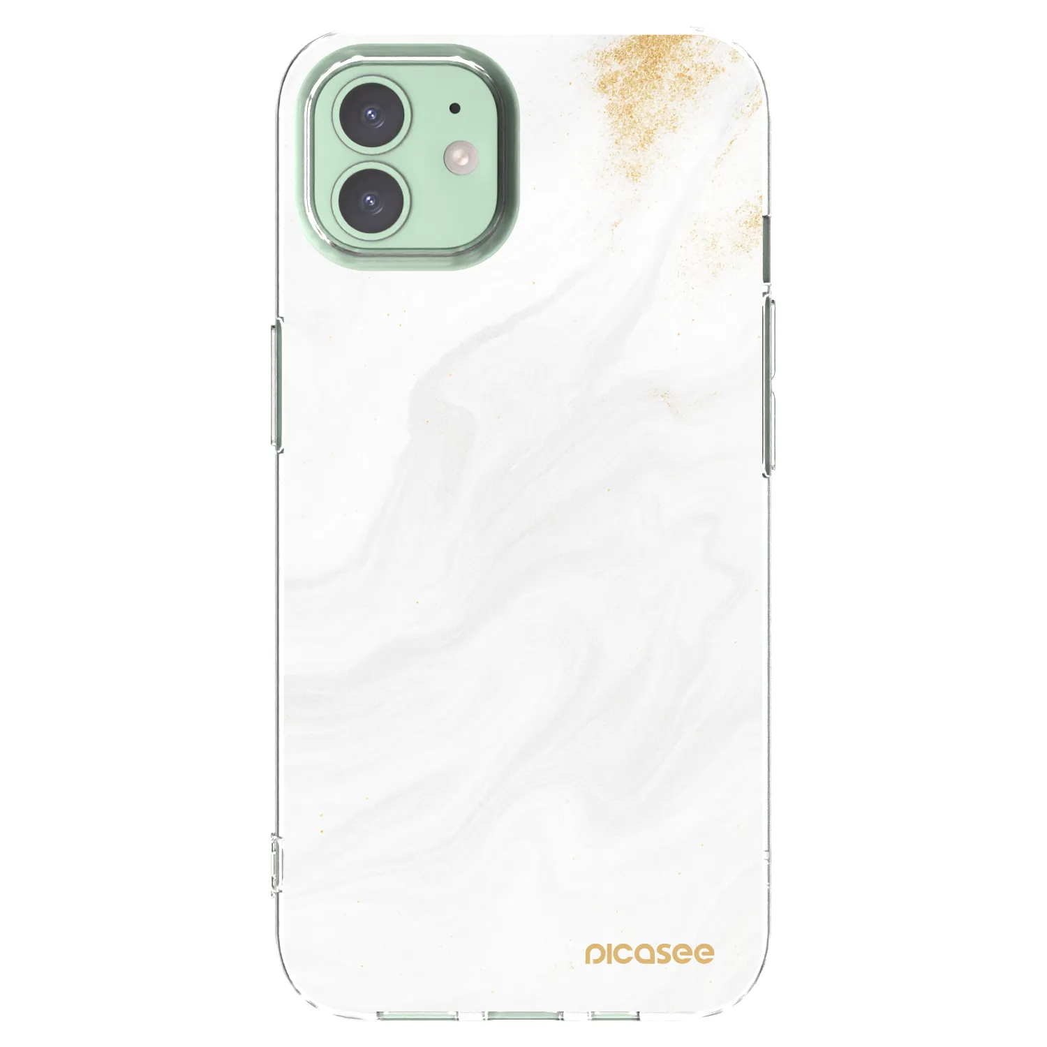 Picasee átlátszó szilikon tok az alábbi mobiltelefonokra Apple iPhone 12 - White
