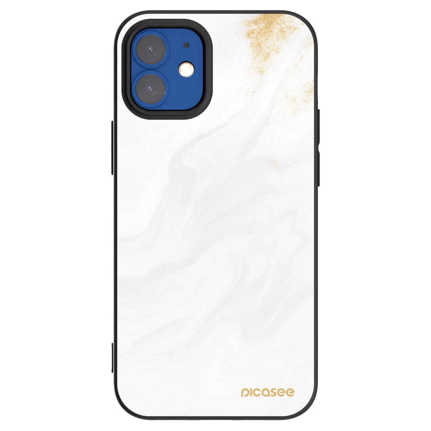 Picasee fekete szilikon tok az alábbi mobiltelefonokra Apple iPhone 12 mini - White