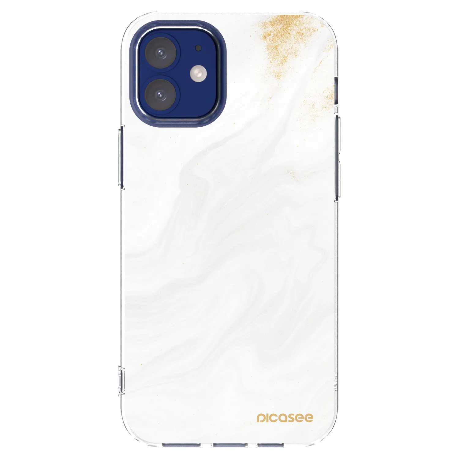 Picasee átlátszó szilikon tok az alábbi mobiltelefonokra Apple iPhone 12 mini - White