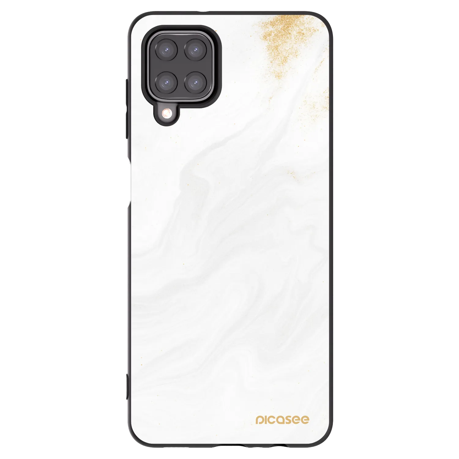 Picasee fekete szilikon tok az alábbi mobiltelefonokra Samsung Galaxy A12 A125F - White