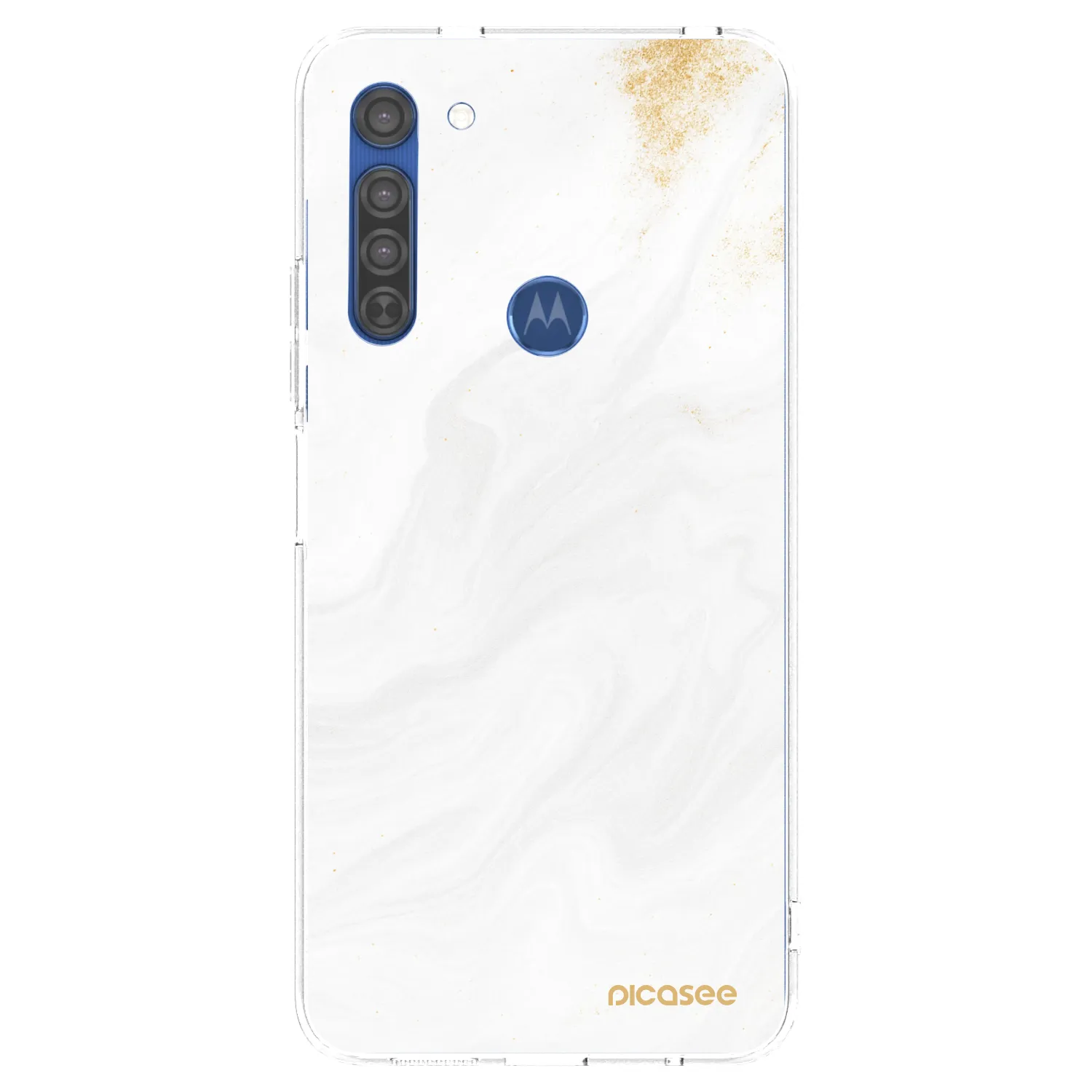 Picasee átlátszó szilikon tok az alábbi mobiltelefonokra Motorola Moto G8 - White