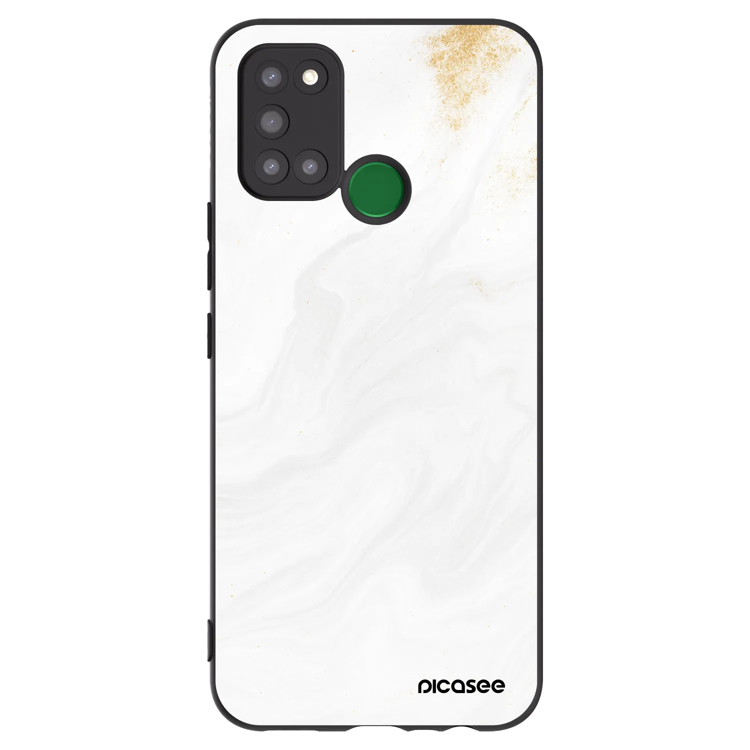 Picasee fekete szilikon tok az alábbi mobiltelefonokra Realme 7i - White