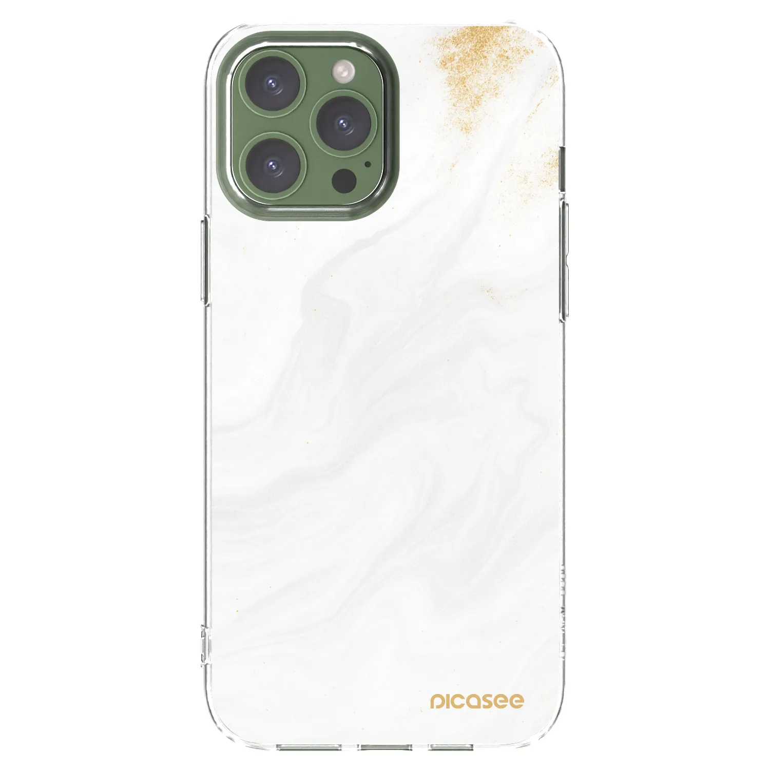 Picasee átlátszó szilikon tok az alábbi mobiltelefonokra Apple iPhone 13 Pro Max - White