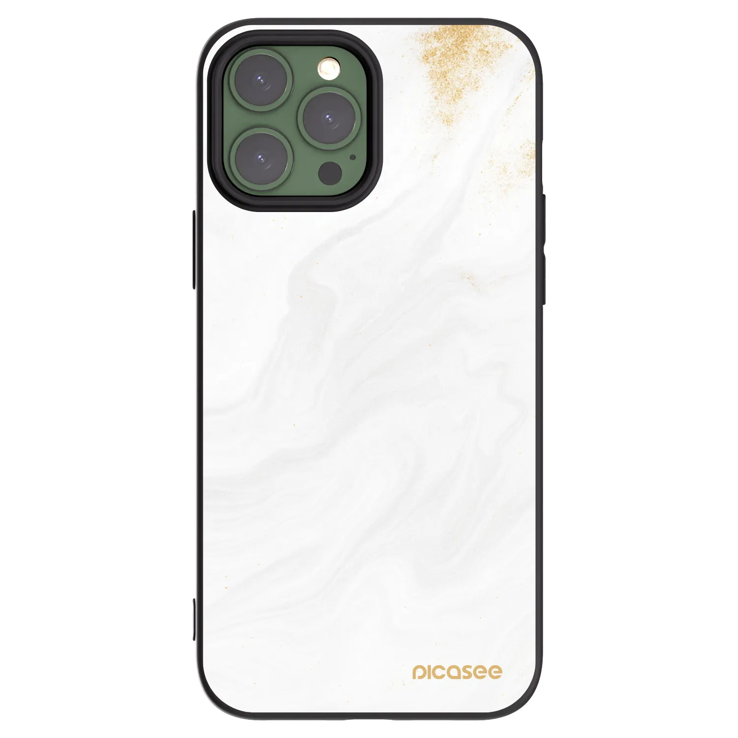 Picasee fekete szilikon tok az alábbi mobiltelefonokra Apple iPhone 13 Pro Max - White