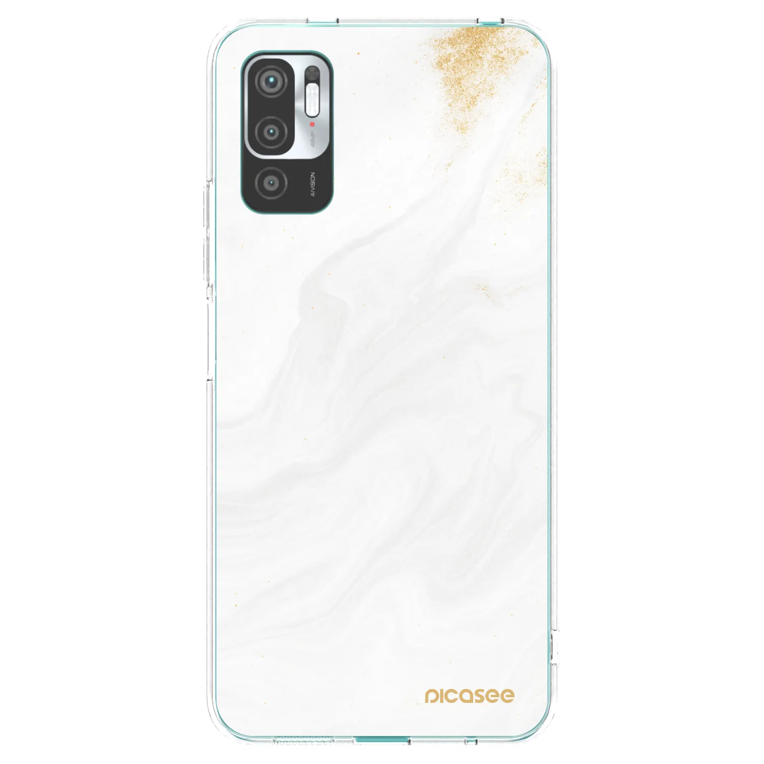 Picasee átlátszó szilikon tok az alábbi mobiltelefonokra Xiaomi Redmi Note 10 5G - White
