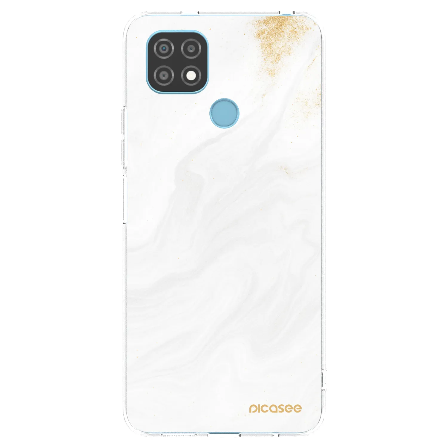 Picasee átlátszó szilikon tok az alábbi mobiltelefonokra Realme C21 - White