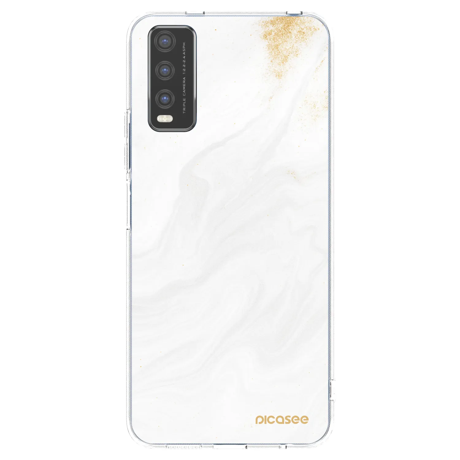 Picasee átlátszó szilikon tok az alábbi mobiltelefonokra Vivo Y20s - White
