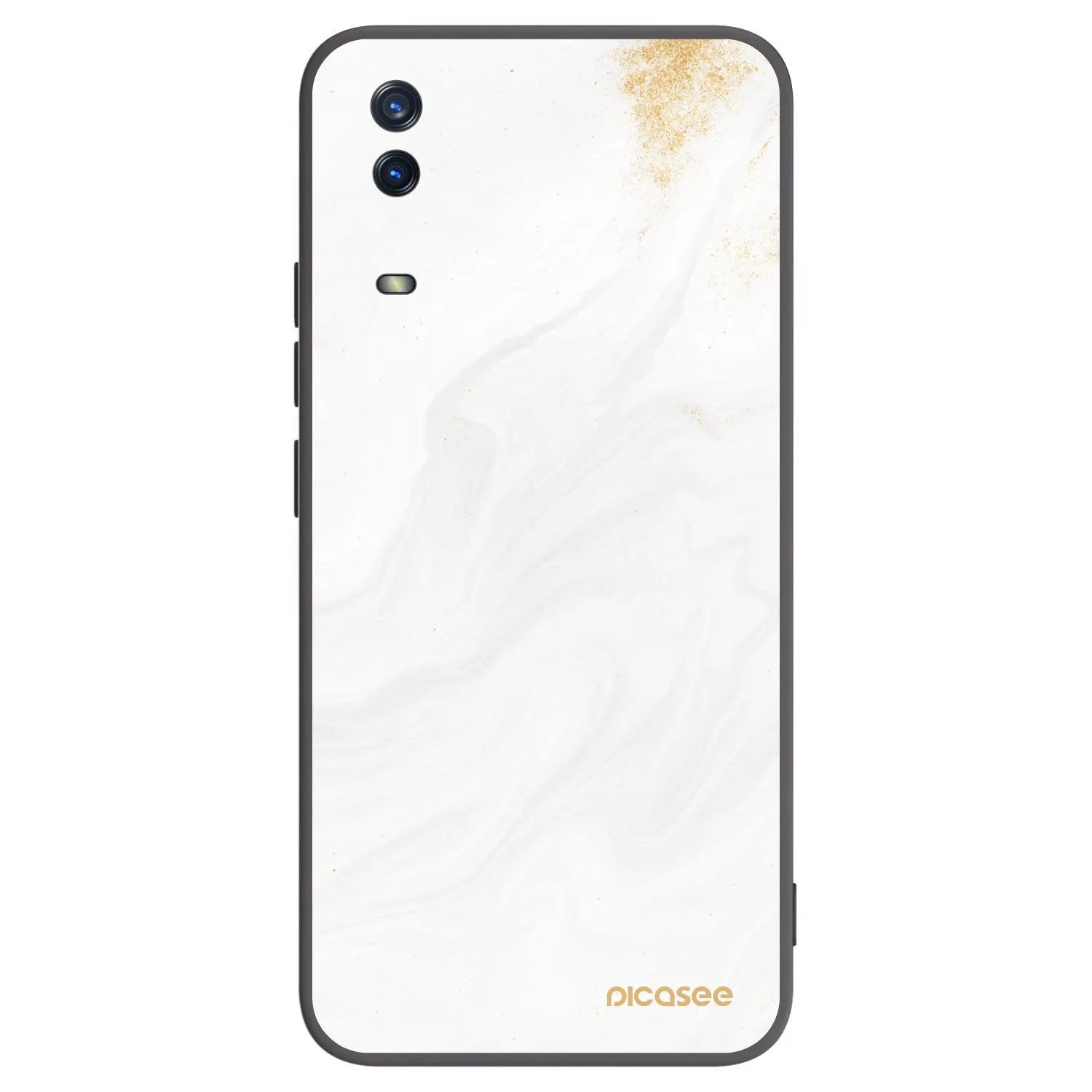 Picasee fekete szilikon tok az alábbi mobiltelefonokra Vivo Y11s - White
