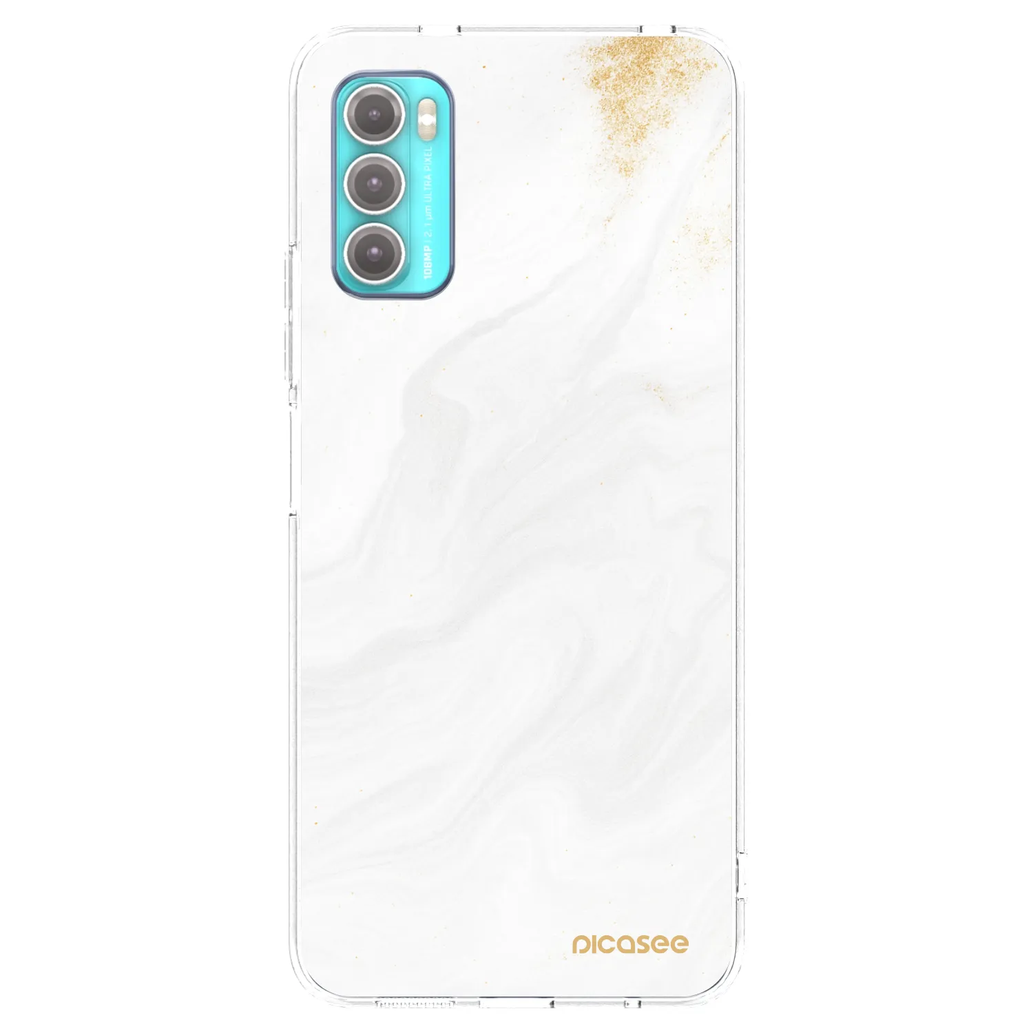 Picasee átlátszó szilikon tok az alábbi mobiltelefonokra Motorola Moto G60 - White