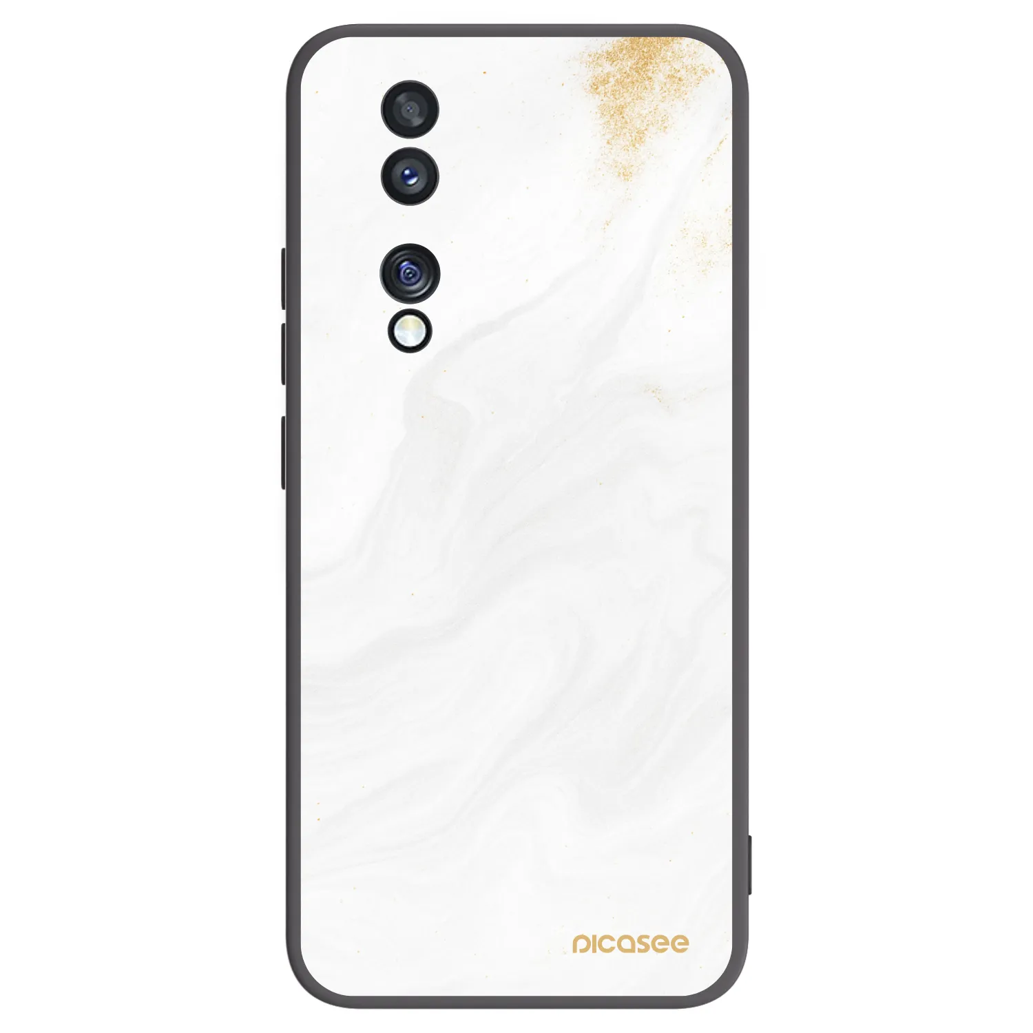 Picasee fekete szilikon tok az alábbi mobiltelefonokra Honor 70 - White