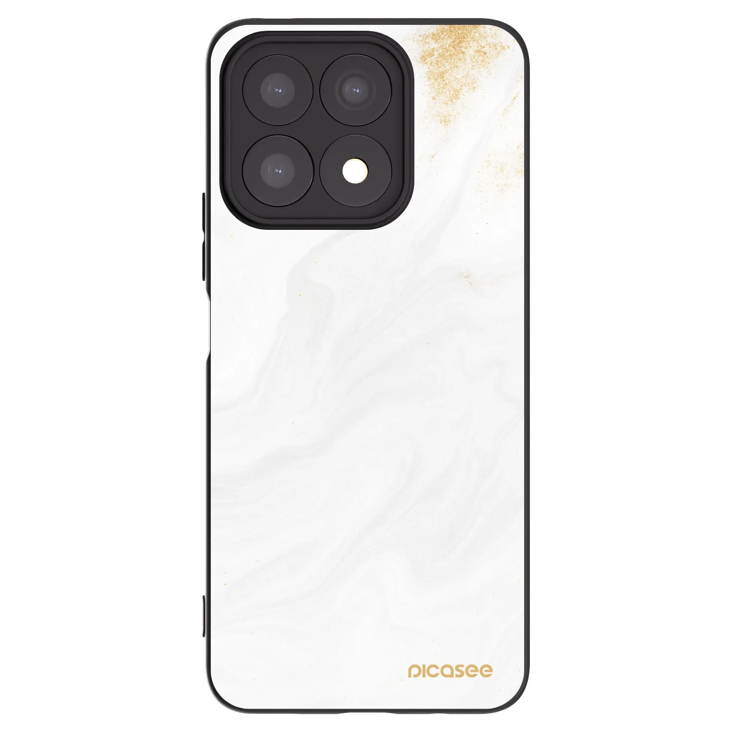 Picasee fekete szilikon tok az alábbi mobiltelefonokra Honor X8a - White