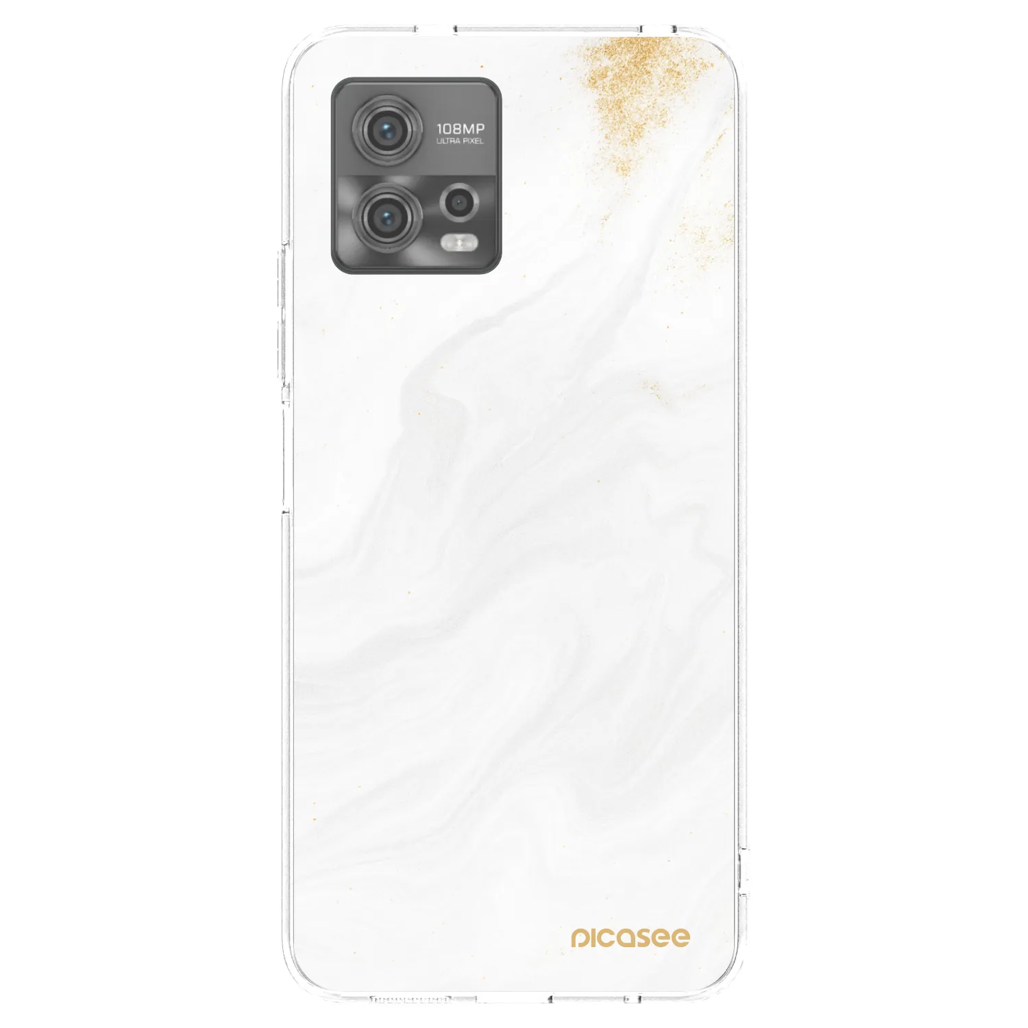 Picasee átlátszó szilikon tok az alábbi mobiltelefonokra Motorola Moto G72 - White