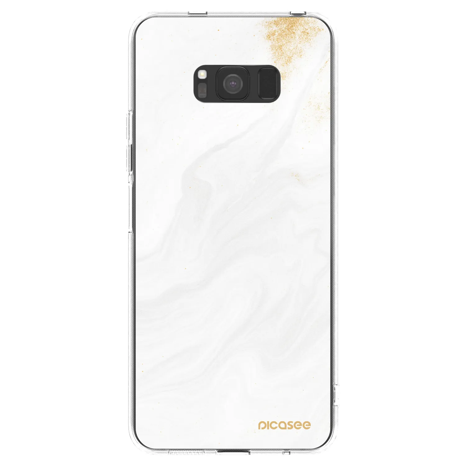 Picasee átlátszó szilikon tok az alábbi mobiltelefonokra Samsung Galaxy S8 G950F - White