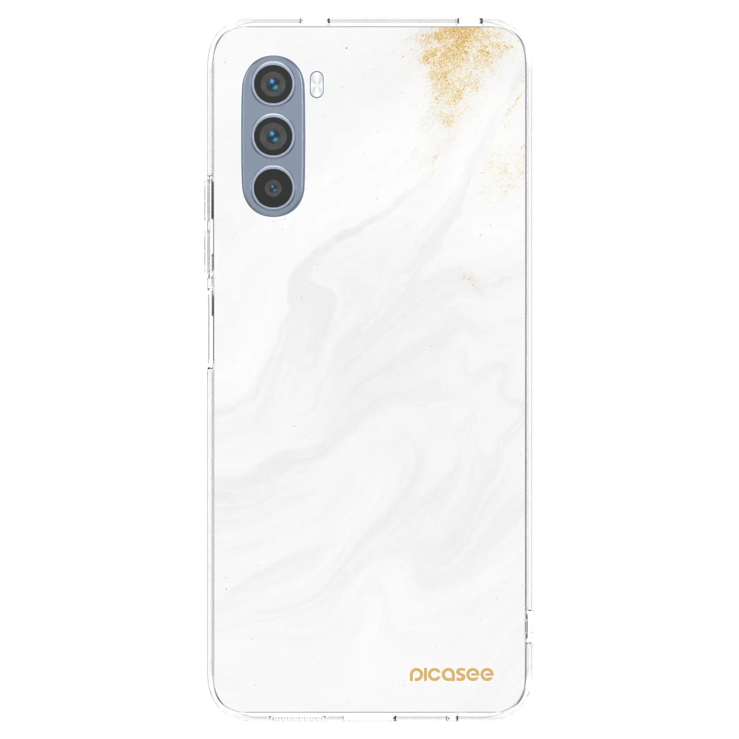 Picasee átlátszó szilikon tok az alábbi mobiltelefonokra Motorola Moto G62 - White