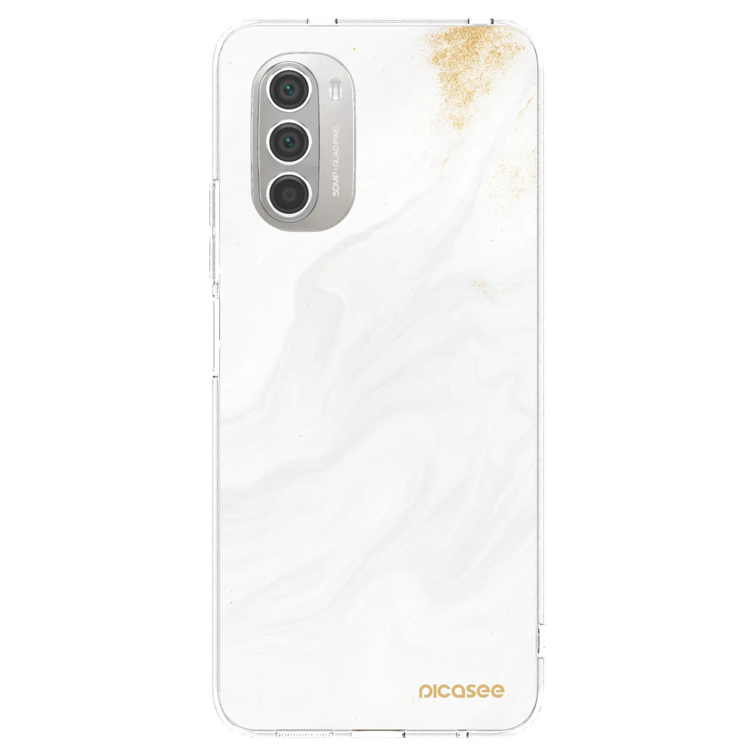 Picasee átlátszó szilikon tok az alábbi mobiltelefonokra Motorola Moto G51 - White