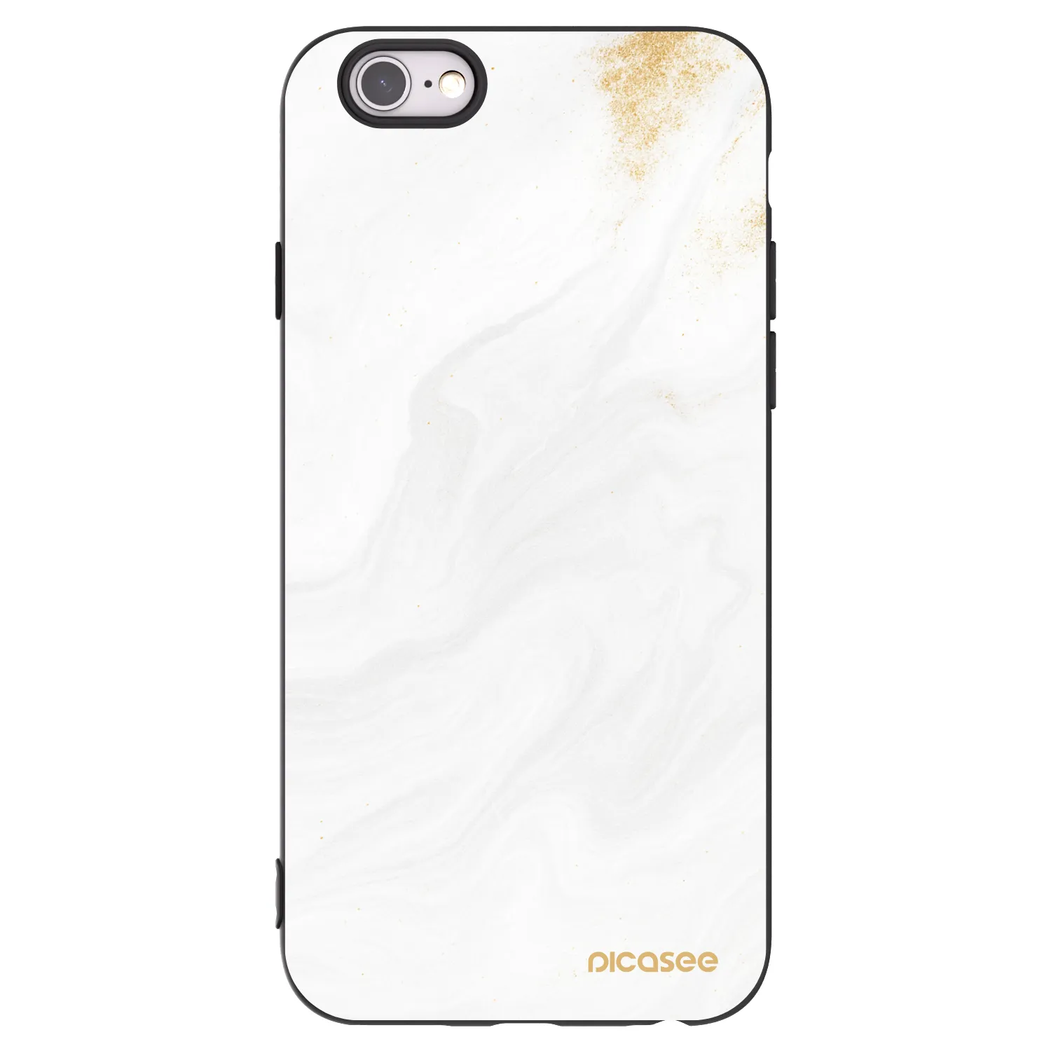 Picasee fekete szilikon tok az alábbi mobiltelefonokra Apple iPhone 6/6S - White