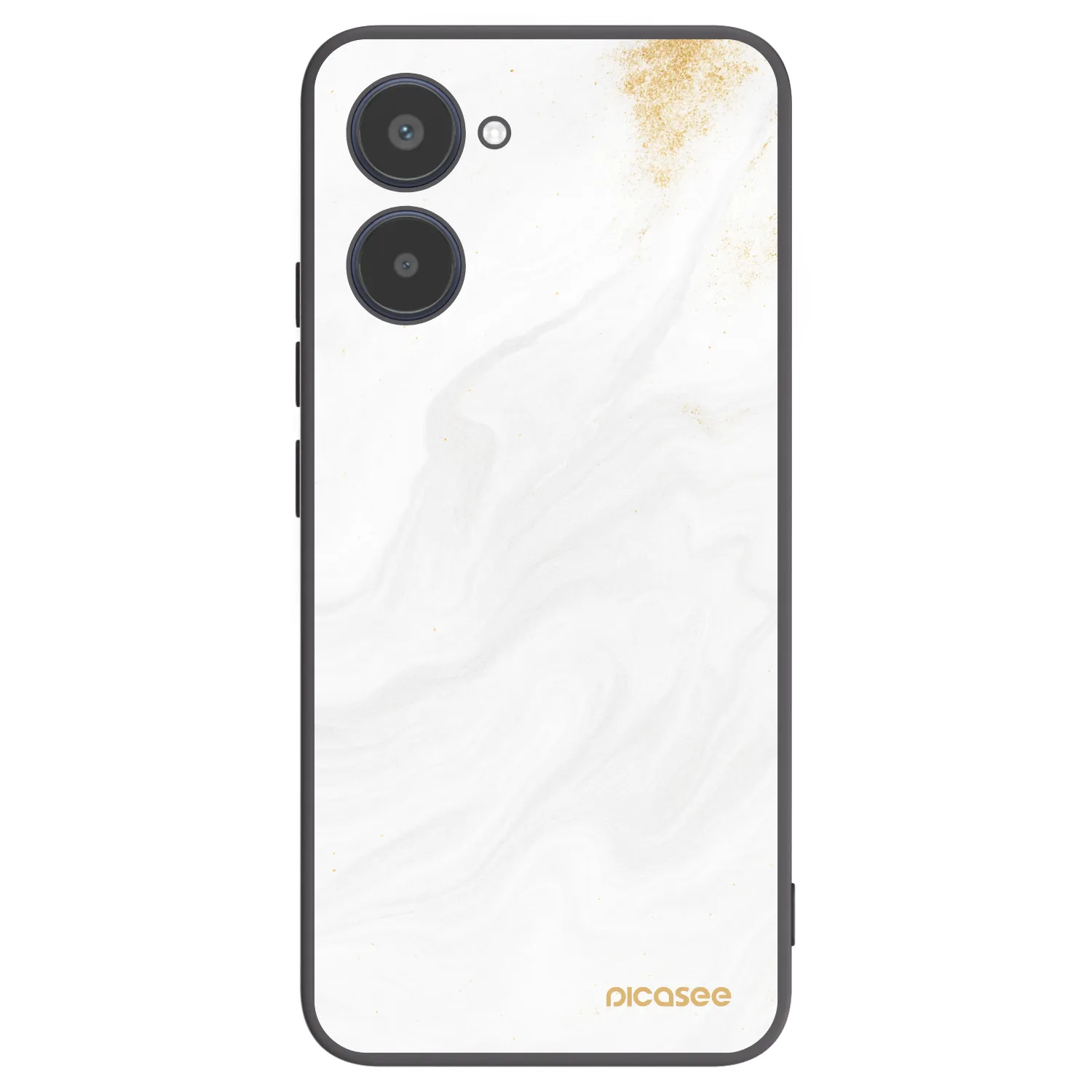 Picasee fekete szilikon tok az alábbi mobiltelefonokra Realme 10 4G - White