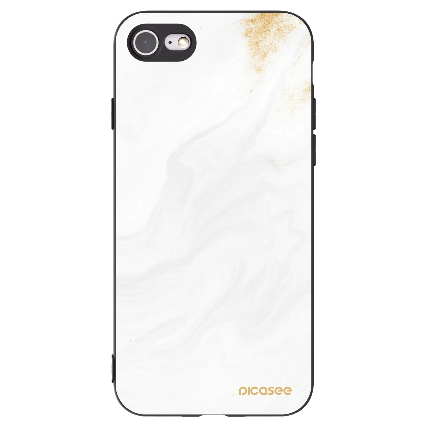 Picasee fekete szilikon tok az alábbi mobiltelefonokra Apple iPhone 7 - White