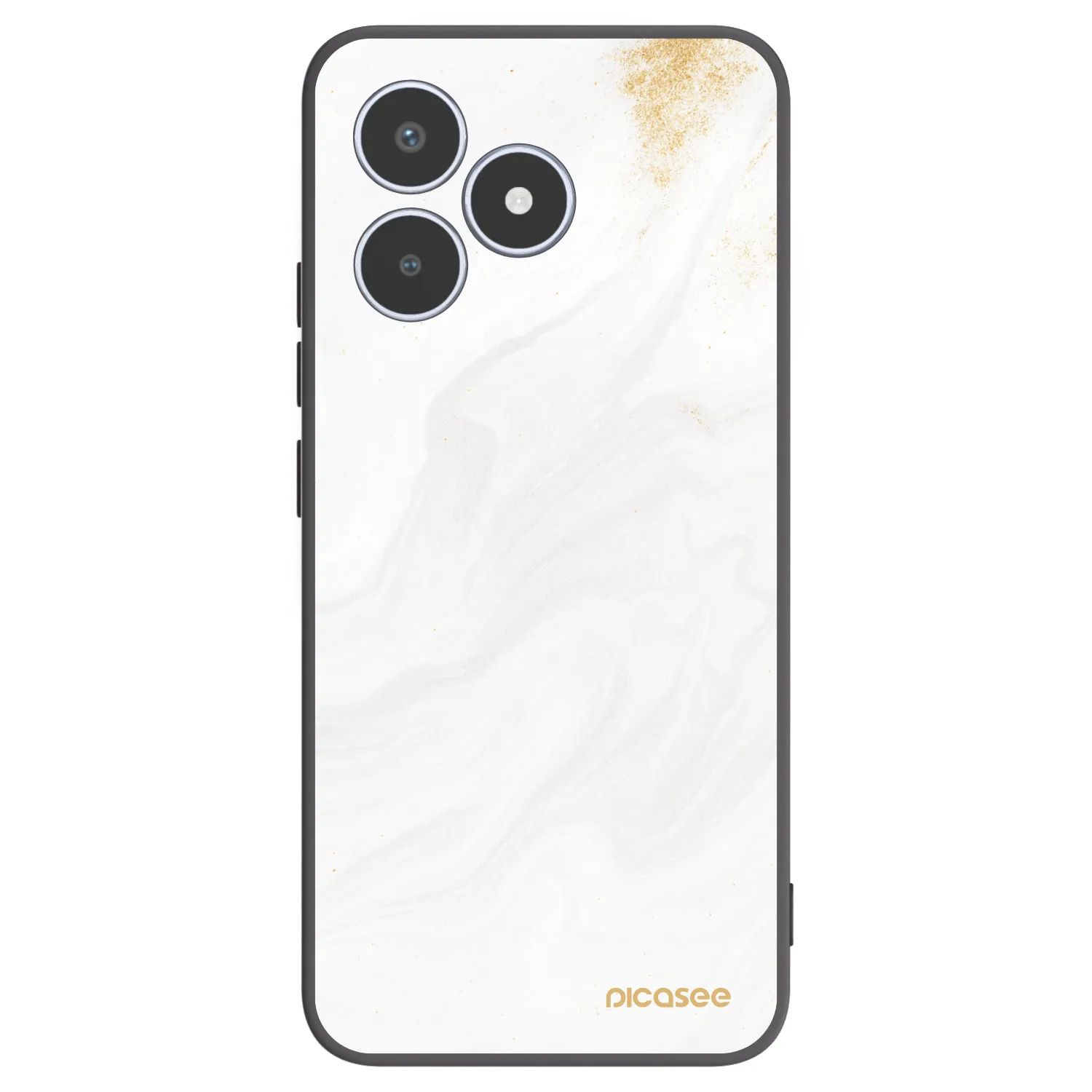 Picasee fekete szilikon tok az alábbi mobiltelefonokra Realme C53 - White