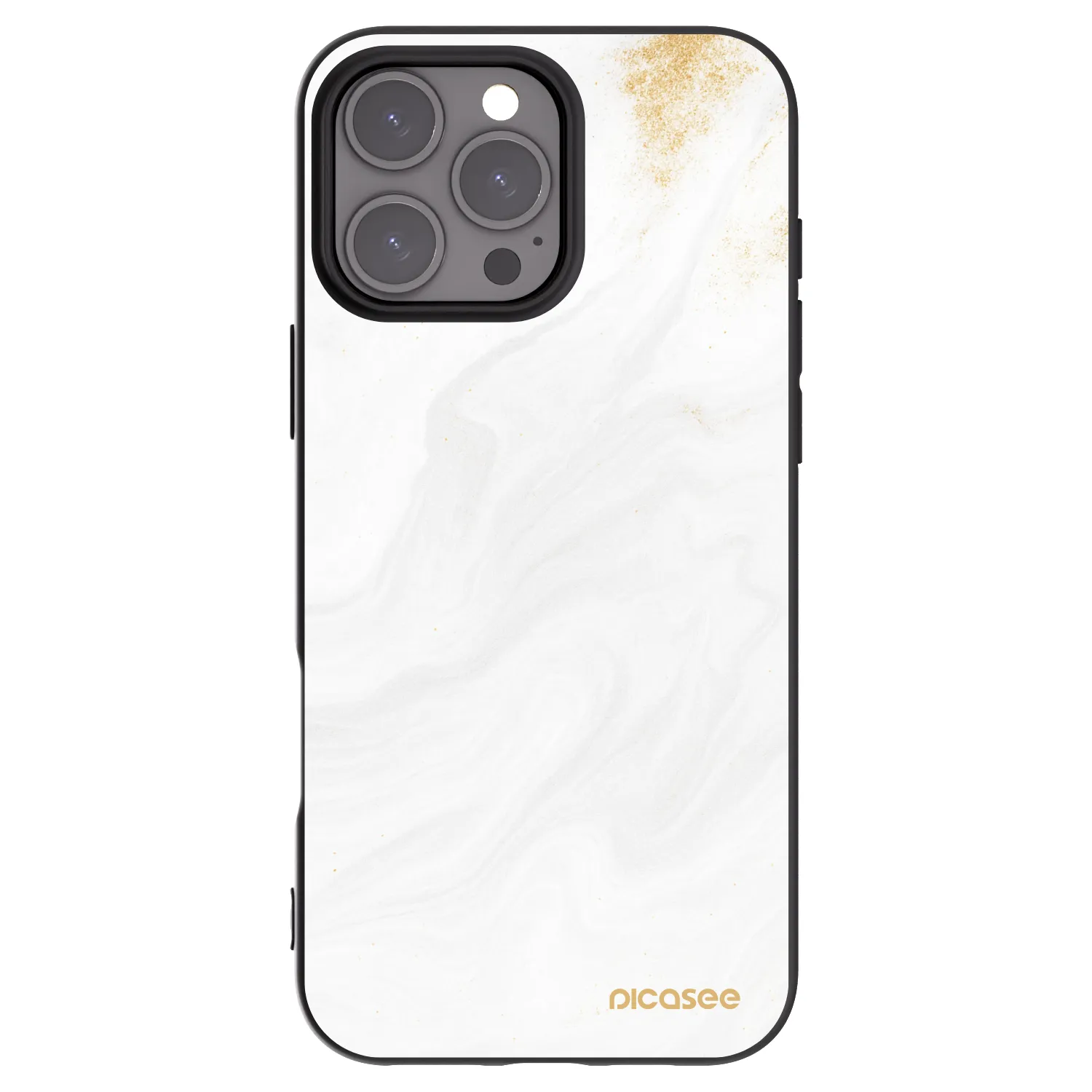 Picasee fekete szilikon tok az alábbi mobiltelefonokra Apple iPhone 16 Pro Max - White