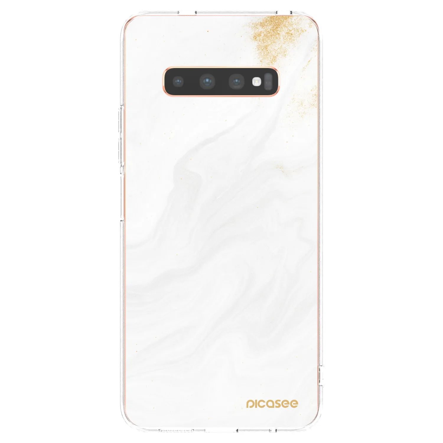 Picasee átlátszó szilikon tok az alábbi mobiltelefonokra Samsung Galaxy S10 Plus G975 - White