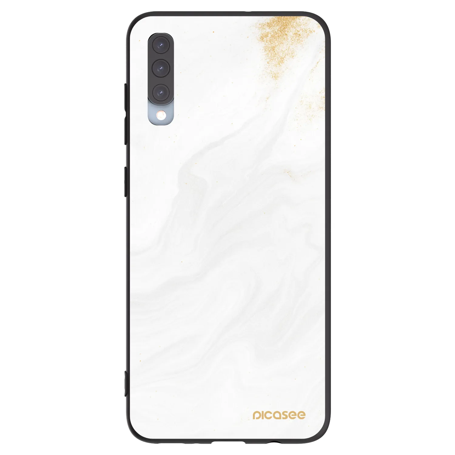 Picasee fekete szilikon tok az alábbi mobiltelefonokra Samsung Galaxy A70 A705F - White