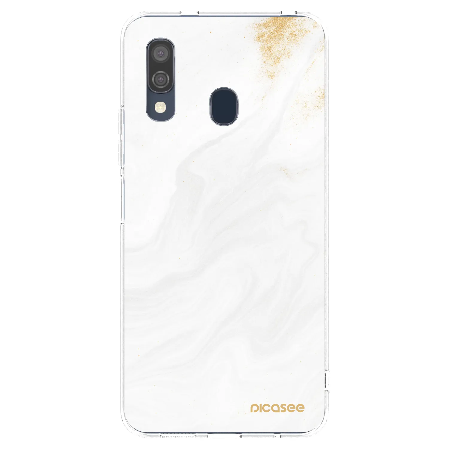 Picasee átlátszó szilikon tok az alábbi mobiltelefonokra Samsung Galaxy A40 A405F - White