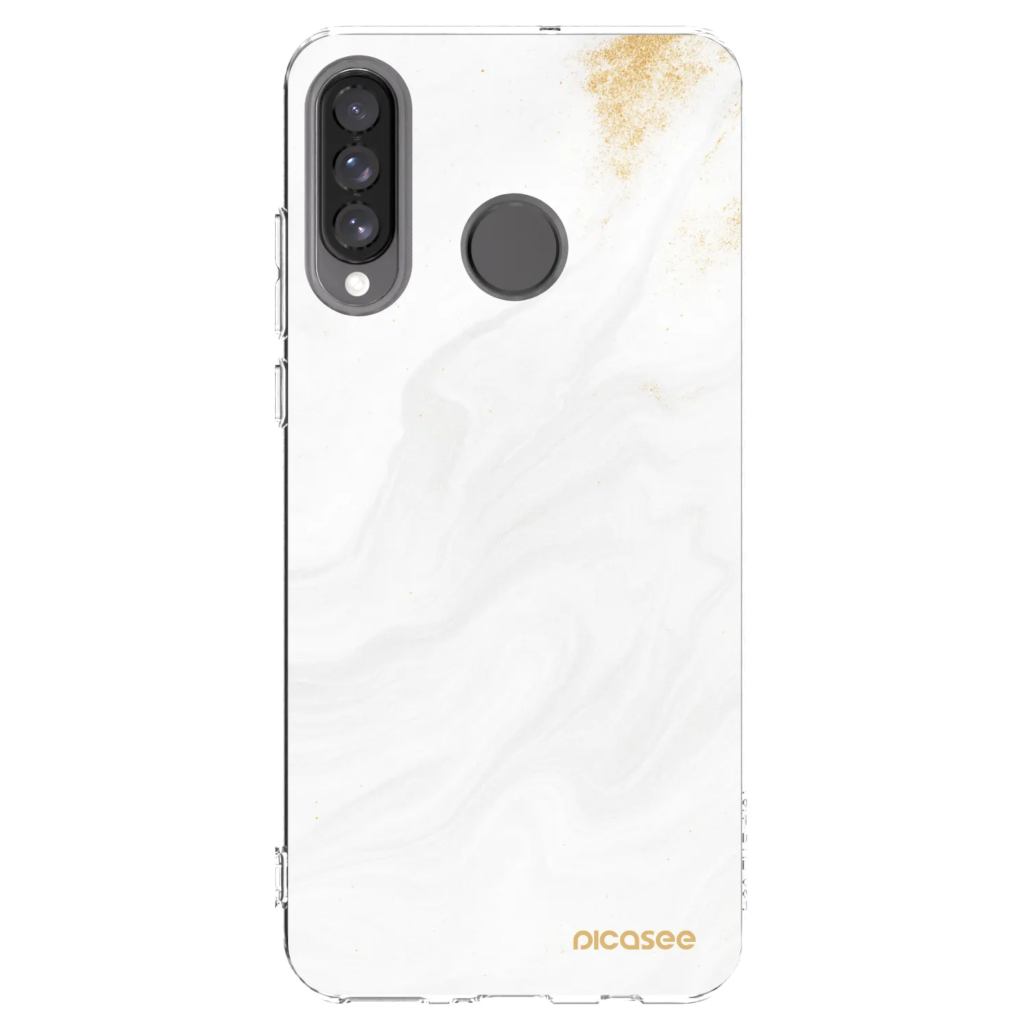 Picasee átlátszó szilikon tok az alábbi mobiltelefonokra Huawei P30 Lite - White