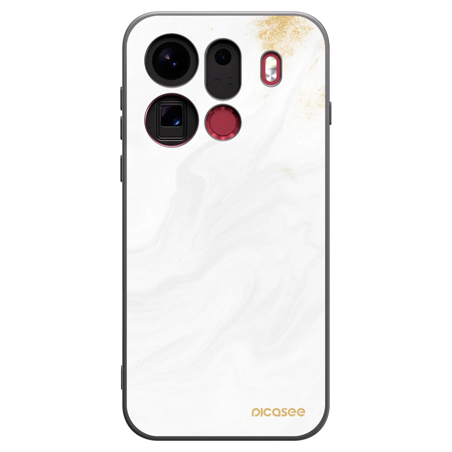 Picasee fekete szilikon tok az alábbi mobiltelefonokra OPPO Find X9 Pro - White