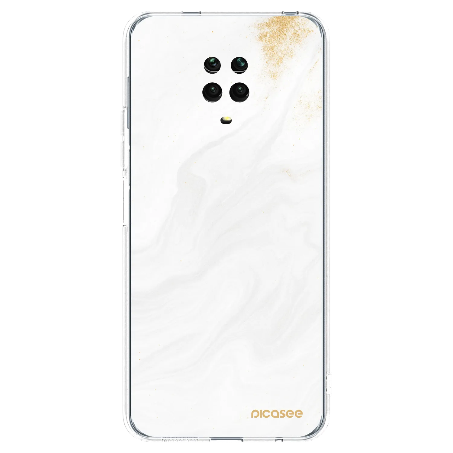 Picasee átlátszó szilikon tok az alábbi mobiltelefonokra Xiaomi Redmi Note 9 Pro - White