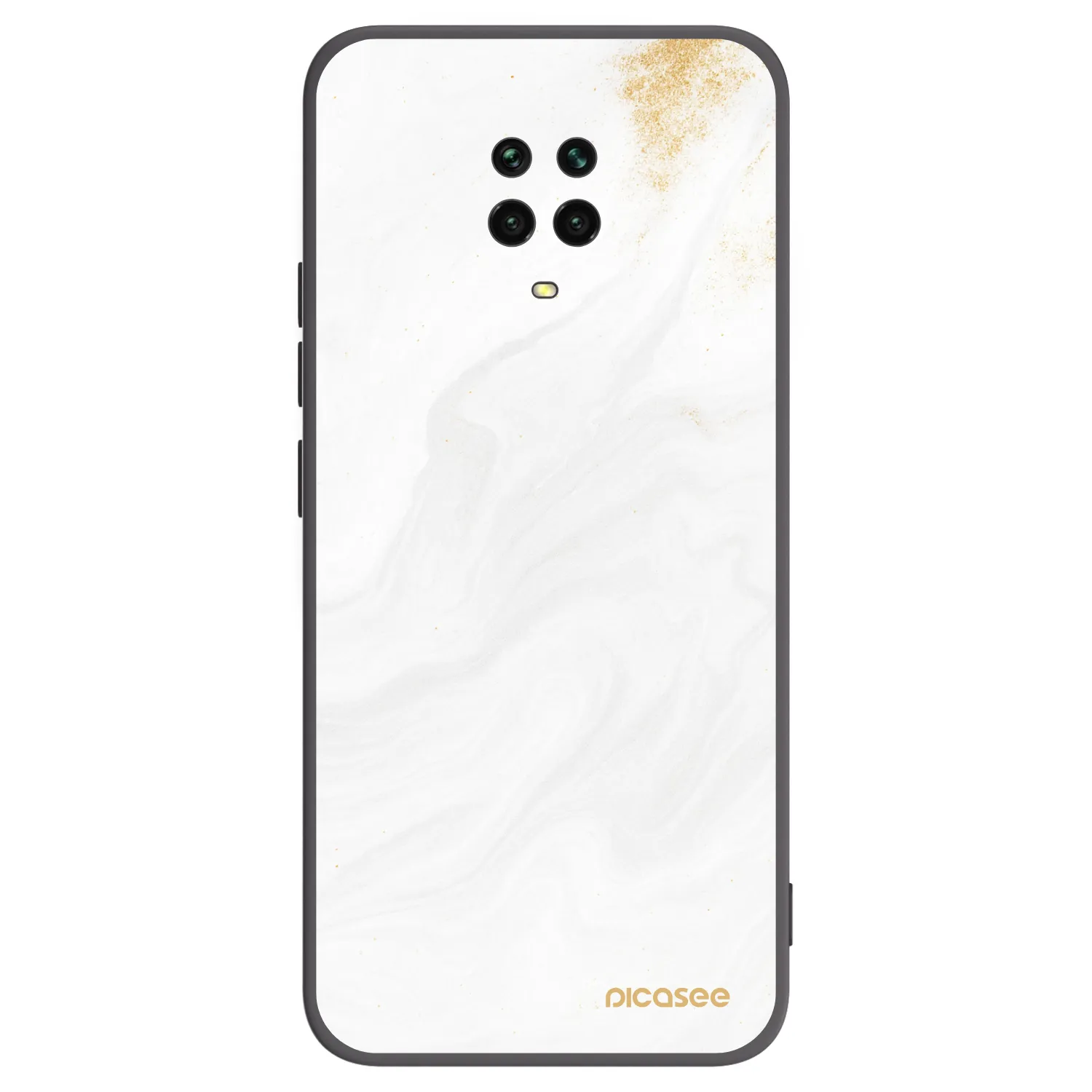 Picasee fekete szilikon tok az alábbi mobiltelefonokra Xiaomi Redmi Note 9 Pro - White