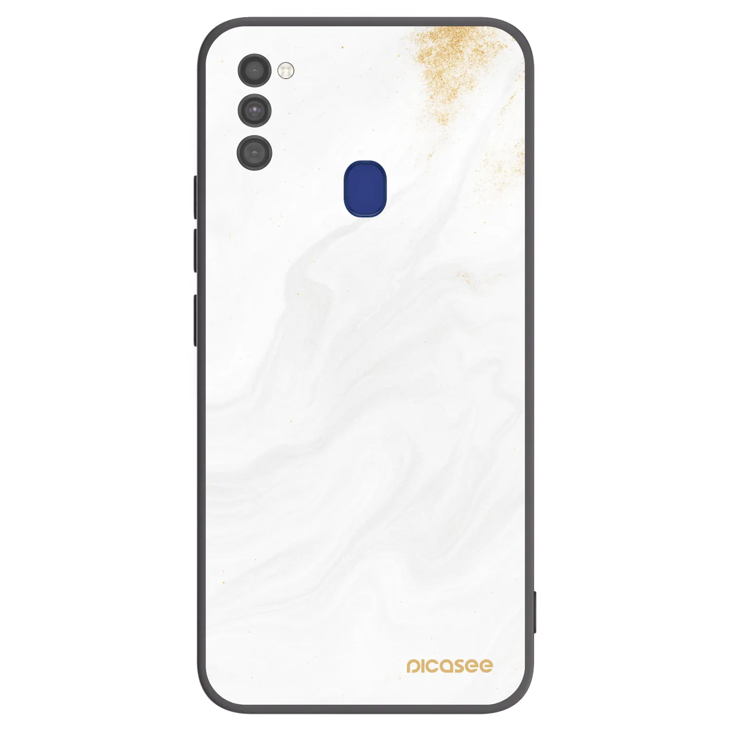 Picasee fekete szilikon tok az alábbi mobiltelefonokra Samsung Galaxy M21 M215F - White