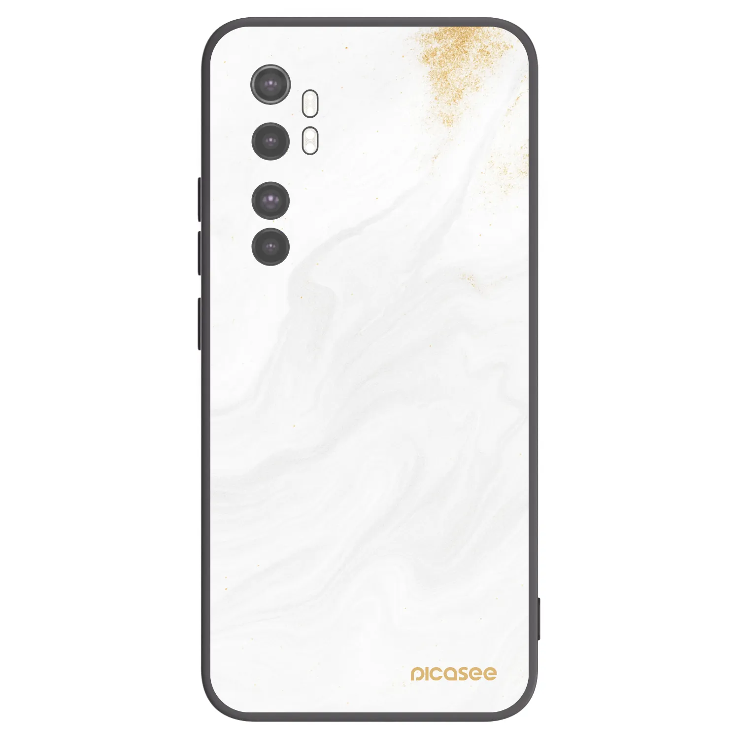 Picasee fekete szilikon tok az alábbi mobiltelefonokra Xiaomi Mi Note 10 Lite - White