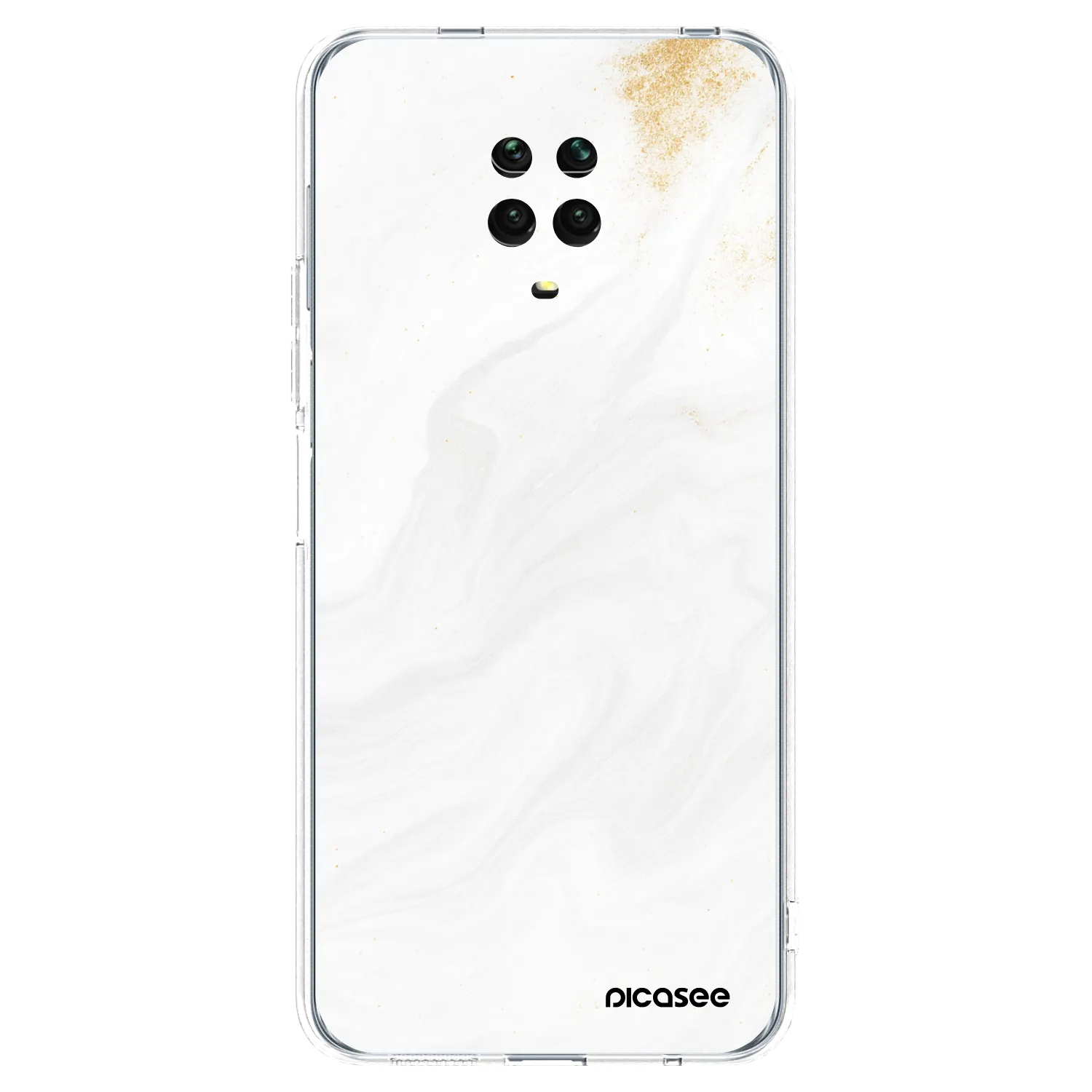 Picasee átlátszó szilikon tok az alábbi mobiltelefonokra Xiaomi Redmi Note 9S - White