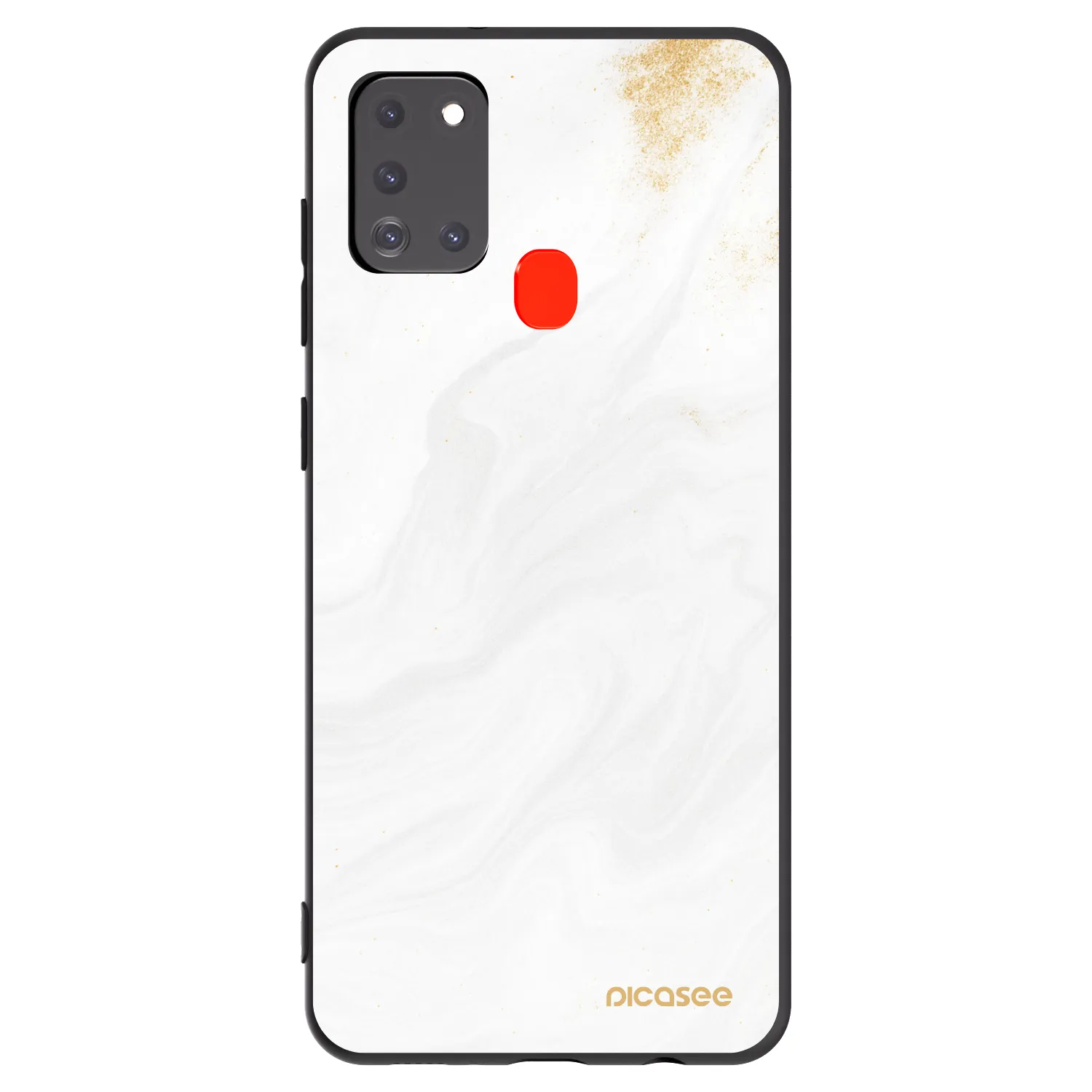 Picasee fekete szilikon tok az alábbi mobiltelefonokra Samsung Galaxy A21s - White
