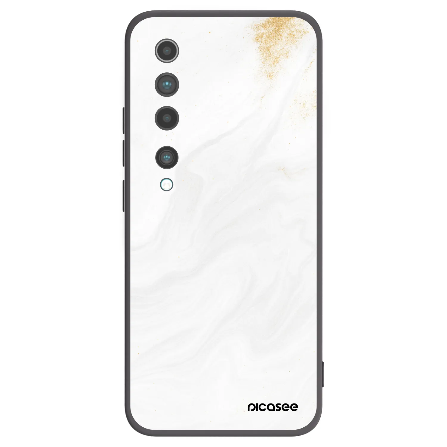 Picasee fekete szilikon tok az alábbi mobiltelefonokra Xiaomi Mi 10 - White
