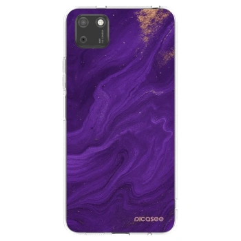 Picasee átlátszó szilikon tok az alábbi mobiltelefonokra Huawei Y5P - Purple