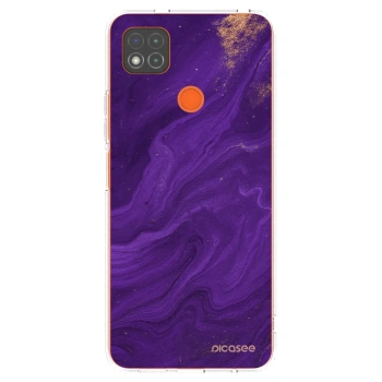 Picasee átlátszó szilikon tok az alábbi mobiltelefonokra Xiaomi Redmi 9C - Purple
