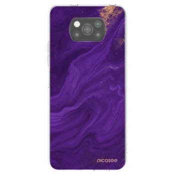 Picasee fekete szilikon tok az alábbi mobiltelefonokra Xiaomi Poco X3 - Purple