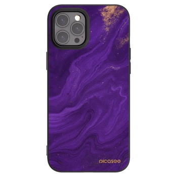 Picasee fekete szilikon tok az alábbi mobiltelefonokra Apple iPhone 12 Pro Max - Purple