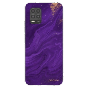 Picasee átlátszó szilikon tok az alábbi mobiltelefonokra Xiaomi Mi 10 Lite - Purple