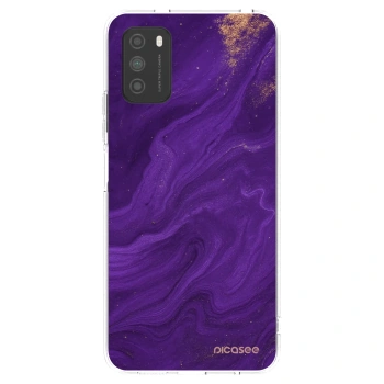 Picasee átlátszó szilikon tok az alábbi mobiltelefonokra Xiaomi Poco M3 - Purple
