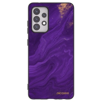 Picasee fekete szilikon tok az alábbi mobiltelefonokra Samsung Galaxy A52 5G A525F - Purple