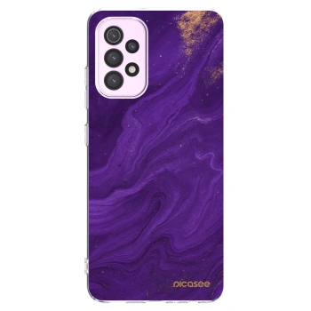 Picasee átlátszó szilikon tok az alábbi mobiltelefonokra Samsung Galaxy A32 5G A326B - Purple