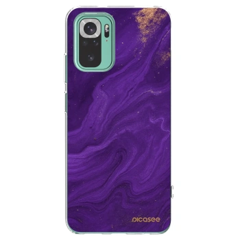 Picasee átlátszó szilikon tok az alábbi mobiltelefonokra Xiaomi Redmi Note 10 Pro - Purple