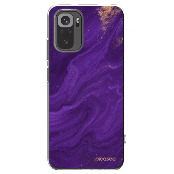 Picasee átlátszó szilikon tok az alábbi mobiltelefonokra Xiaomi Redmi Note 10S - Purple