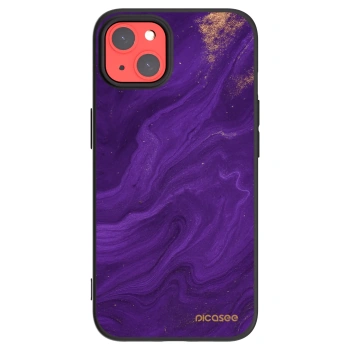 Picasee fekete szilikon tok az alábbi mobiltelefonokra Apple iPhone 13 - Purple